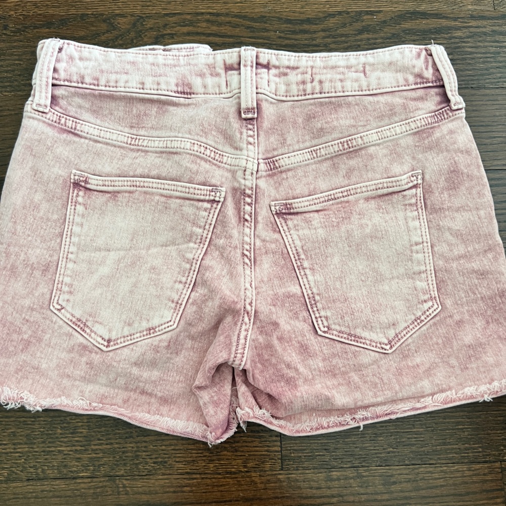 Pink wash shorts
